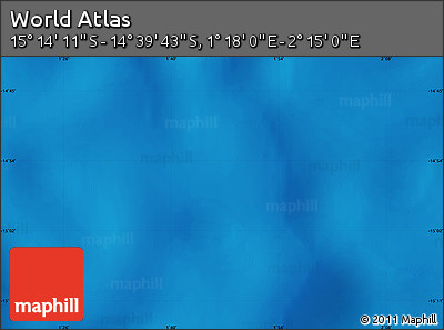 Physical Map of the Area around 14° 56' 57" S, 1° 46' 29" E