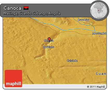 Physical 3D Map of Canoca