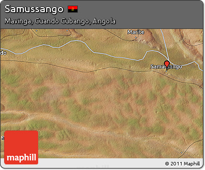 Satellite 3D Map of Samussango