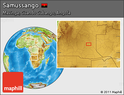 Physical Location Map of Samussango