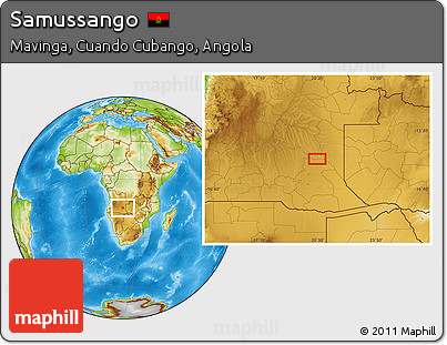 Physical Location Map of Samussango