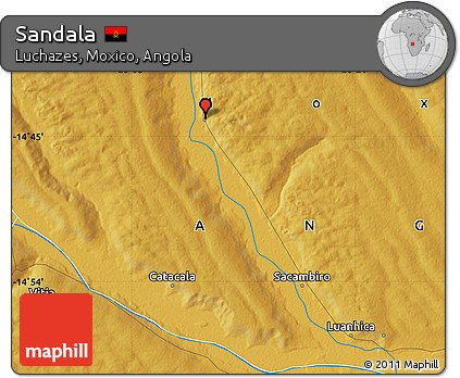 Physical Map of Sandala