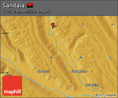 Physical Map of Sandala
