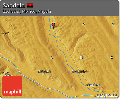 Physical Map of Sandala