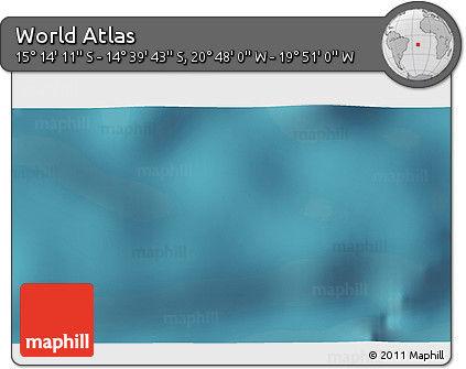 Satellite 3D Map of the Area around 14° 56' 57" S, 20° 19' 30" W