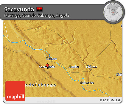 Physical 3D Map of Sacavunda