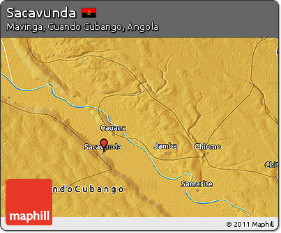 Physical 3D Map of Sacavunda