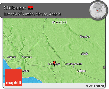 Political 3D Map of Chitango
