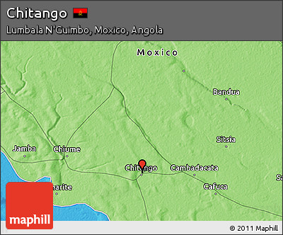 Political 3D Map of Chitango