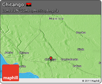 Political 3D Map of Chitango