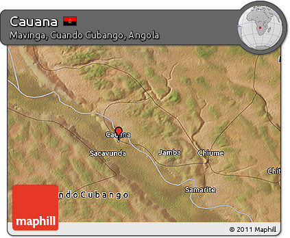 Satellite 3D Map of Cauana
