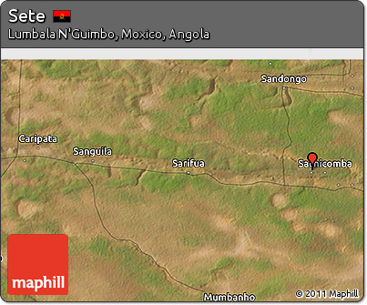 Satellite 3D Map of Sete