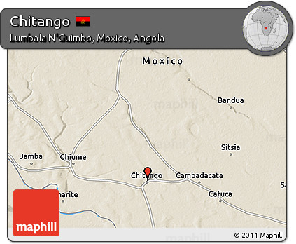 Shaded Relief 3D Map of Chitango