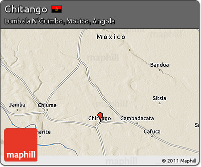 Shaded Relief 3D Map of Chitango