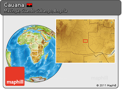 Physical Location Map of Cauana