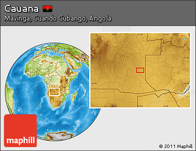 Physical Location Map of Cauana