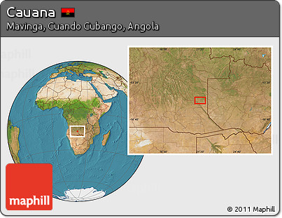 Satellite Location Map of Cauana