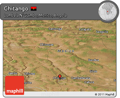 Satellite Panoramic Map of Chitango