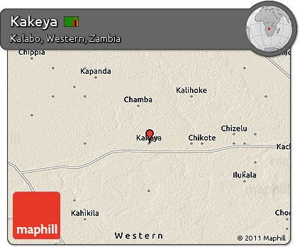 Shaded Relief 3D Map of Kakeya