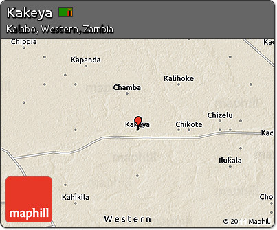Shaded Relief 3D Map of Kakeya