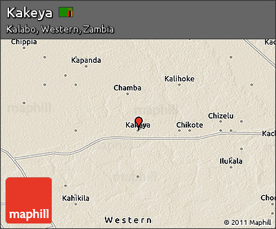 Shaded Relief 3D Map of Kakeya