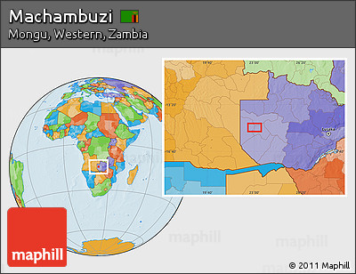 Political Location Map of Machambuzi