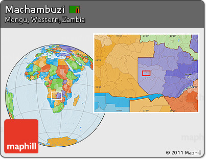 Political Location Map of Machambuzi