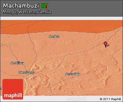Political Panoramic Map of Machambuzi
