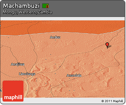 Political Panoramic Map of Machambuzi