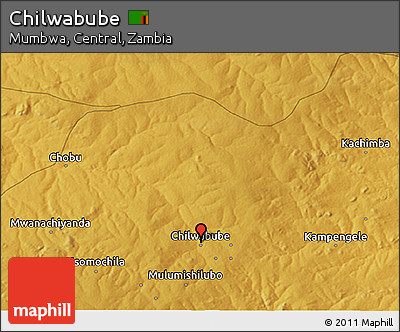 Physical 3D Map of Chilwabube