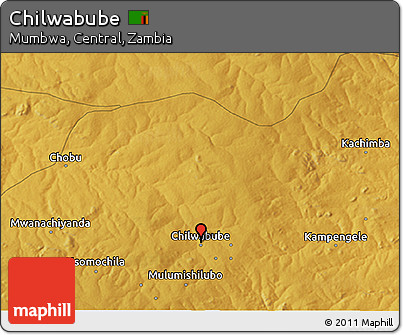 Physical 3D Map of Chilwabube