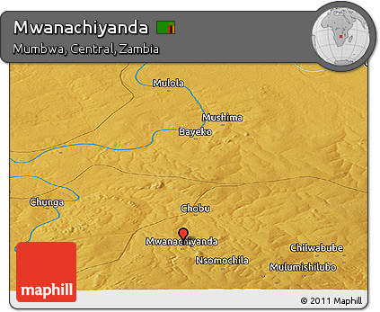 Physical Panoramic Map of Mwanachiyanda