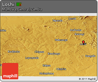 Physical Panoramic Map of Loshi