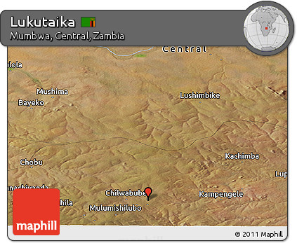 Satellite Panoramic Map of Lukutaika