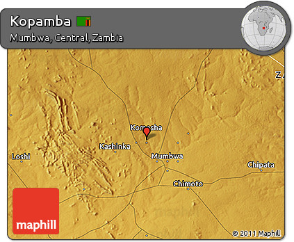Physical 3D Map of Kopamba