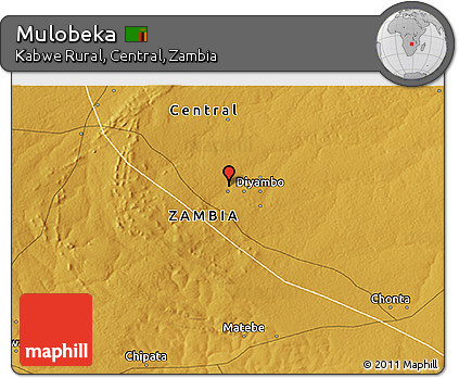 Physical 3D Map of Mulobeka