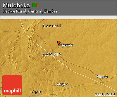 Physical 3D Map of Mulobeka