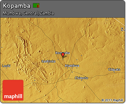 Physical 3D Map of Kopamba