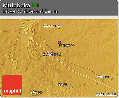 Physical 3D Map of Mulobeka