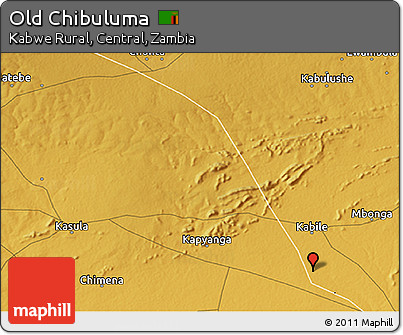 Physical 3D Map of Old Chibuluma