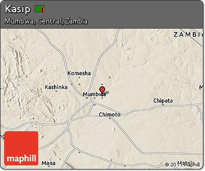 Shaded Relief 3D Map of Kasip