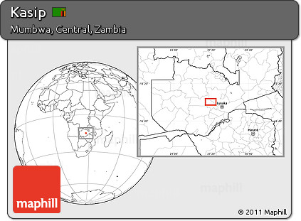 Blank Location Map of Kasip