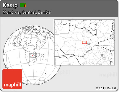Blank Location Map of Kasip