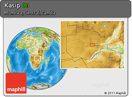 Physical Location Map of Kasip