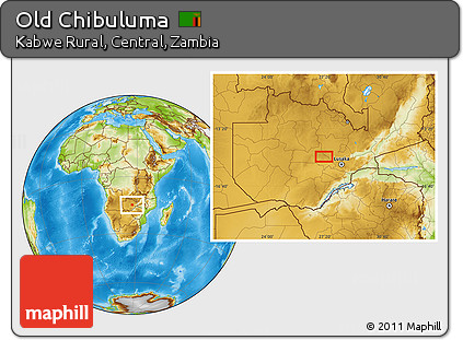 Physical Location Map of Old Chibuluma
