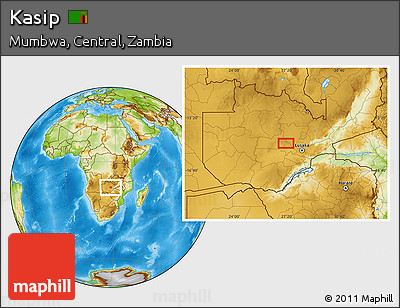 Physical Location Map of Kasip