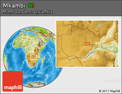 Physical Location Map of Mkambi