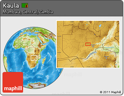 Physical Location Map of Kaula