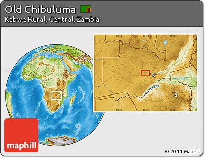 Physical Location Map of Old Chibuluma