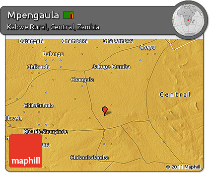 Physical 3D Map of Mpengaula